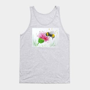 Bumble bee and Thistle Tank Top